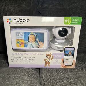 Hubble Connected Nursery Pal Premium 5" Smart HD Baby Monitor with Touch Screen